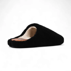 The Teddy Black-slippers